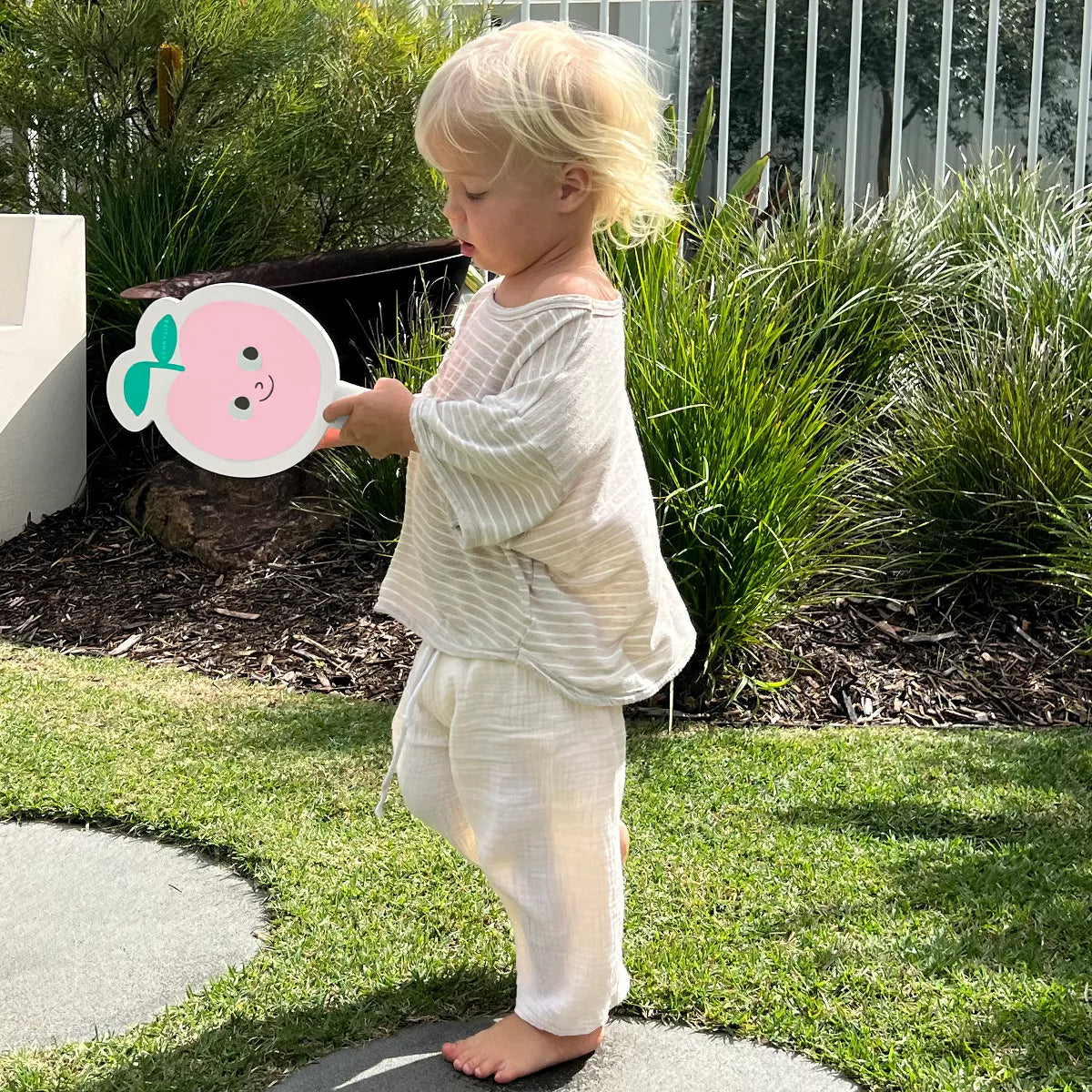 Kids Velcro Beach Bats Poppy the Peach- Multi