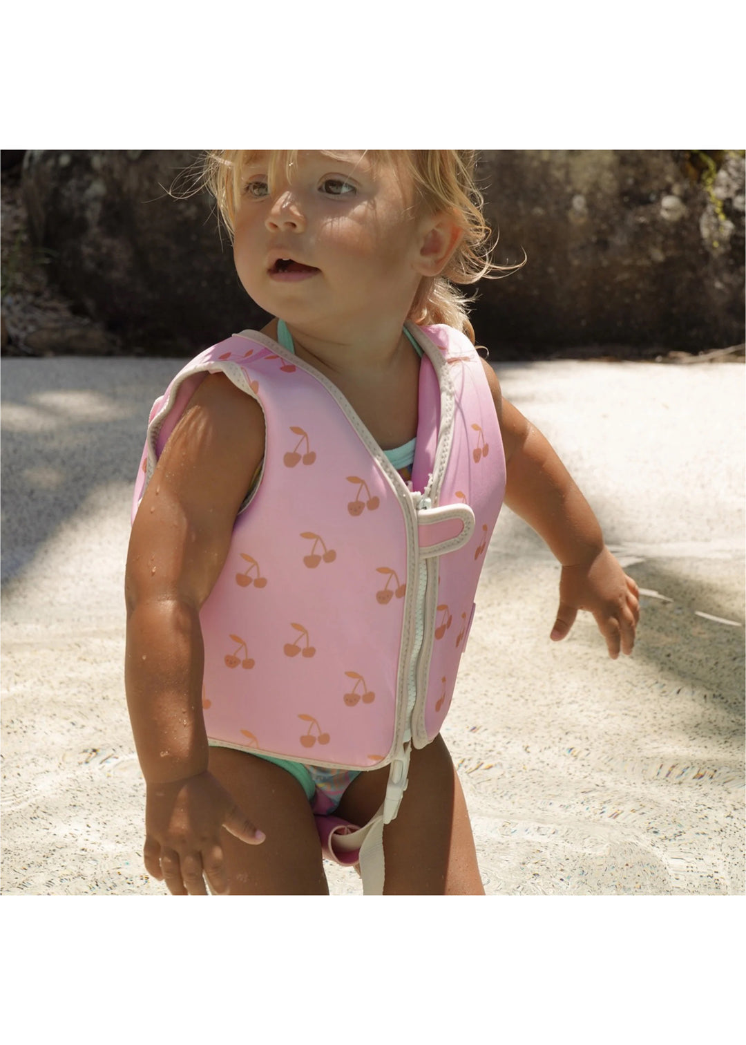 Kids Swim Vest - Cotton Candy Cherry
