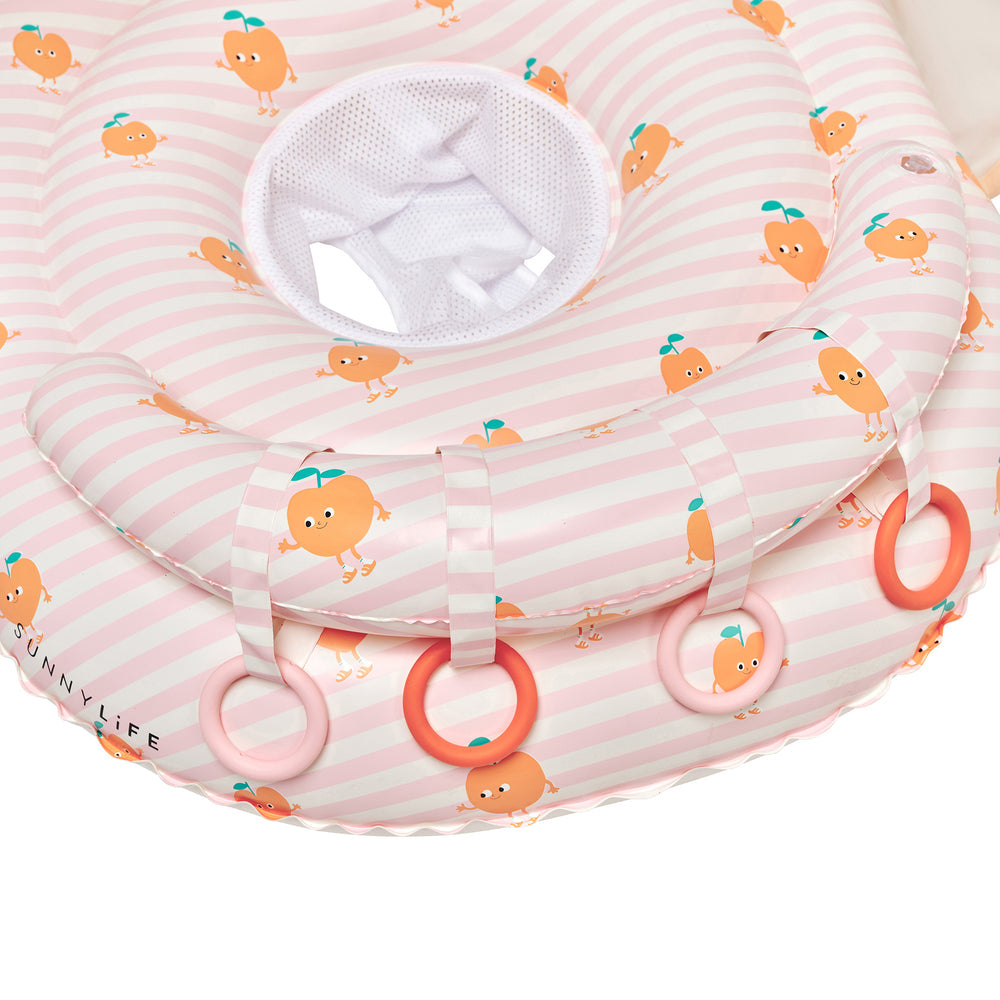 Interactive Baby Float Poppy the Peach - Pink Stripe