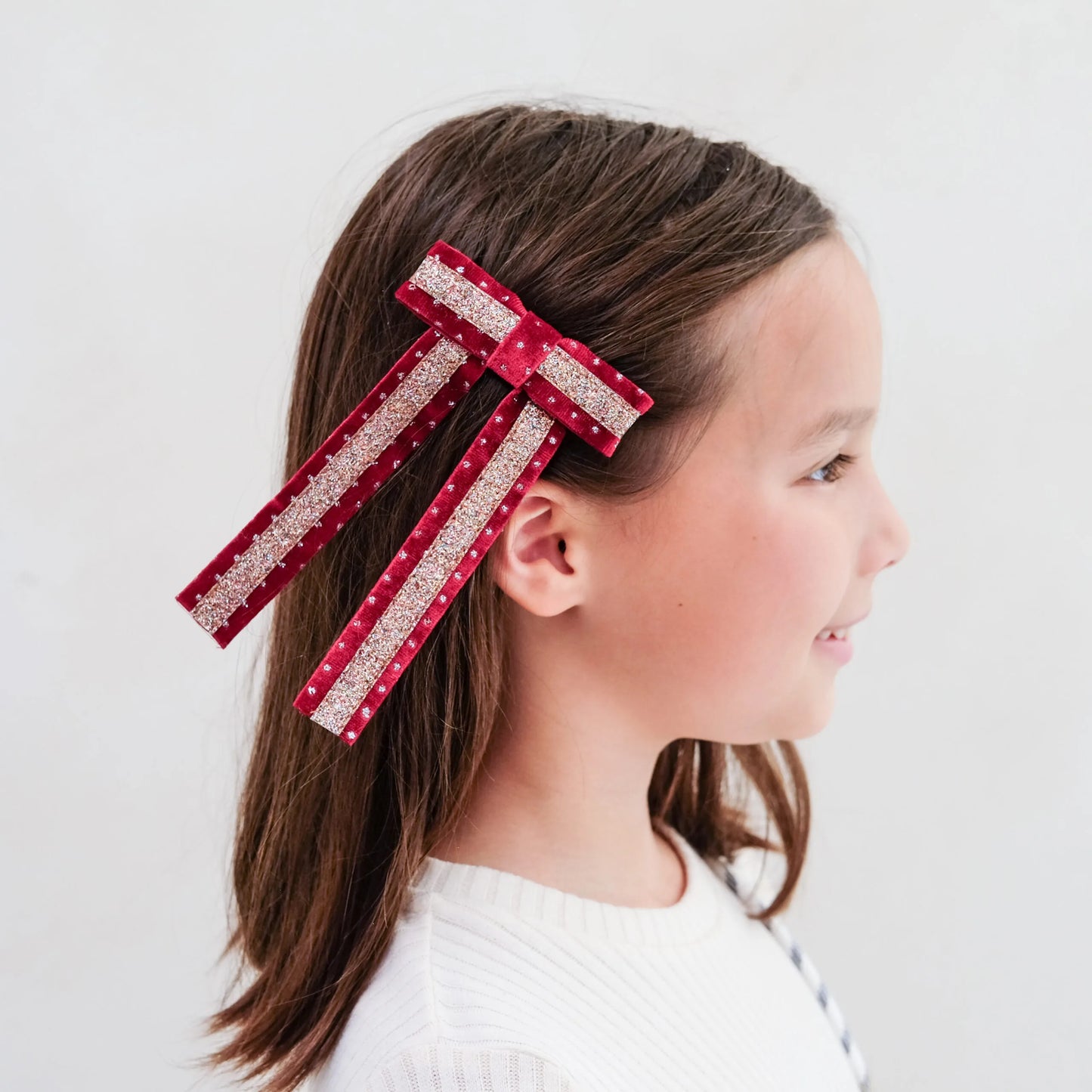 Circus Glitter Bow - Red