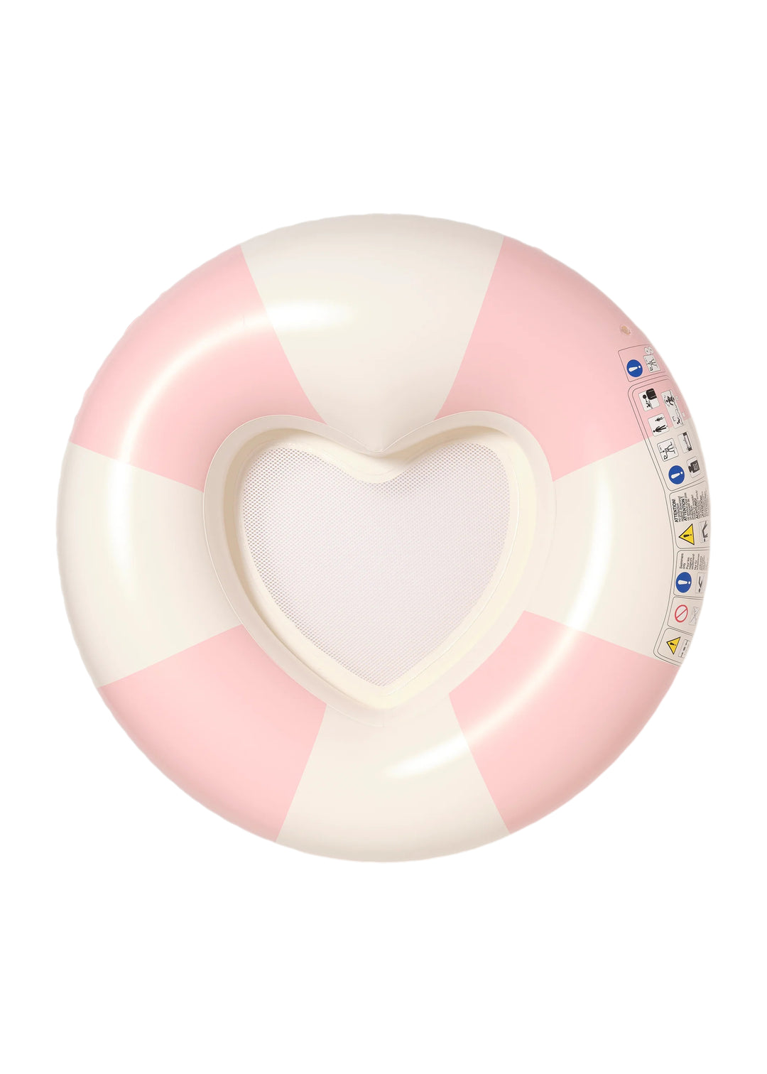 Luxe Tube Pool Ring Stole My Heart - Pink Stripe
