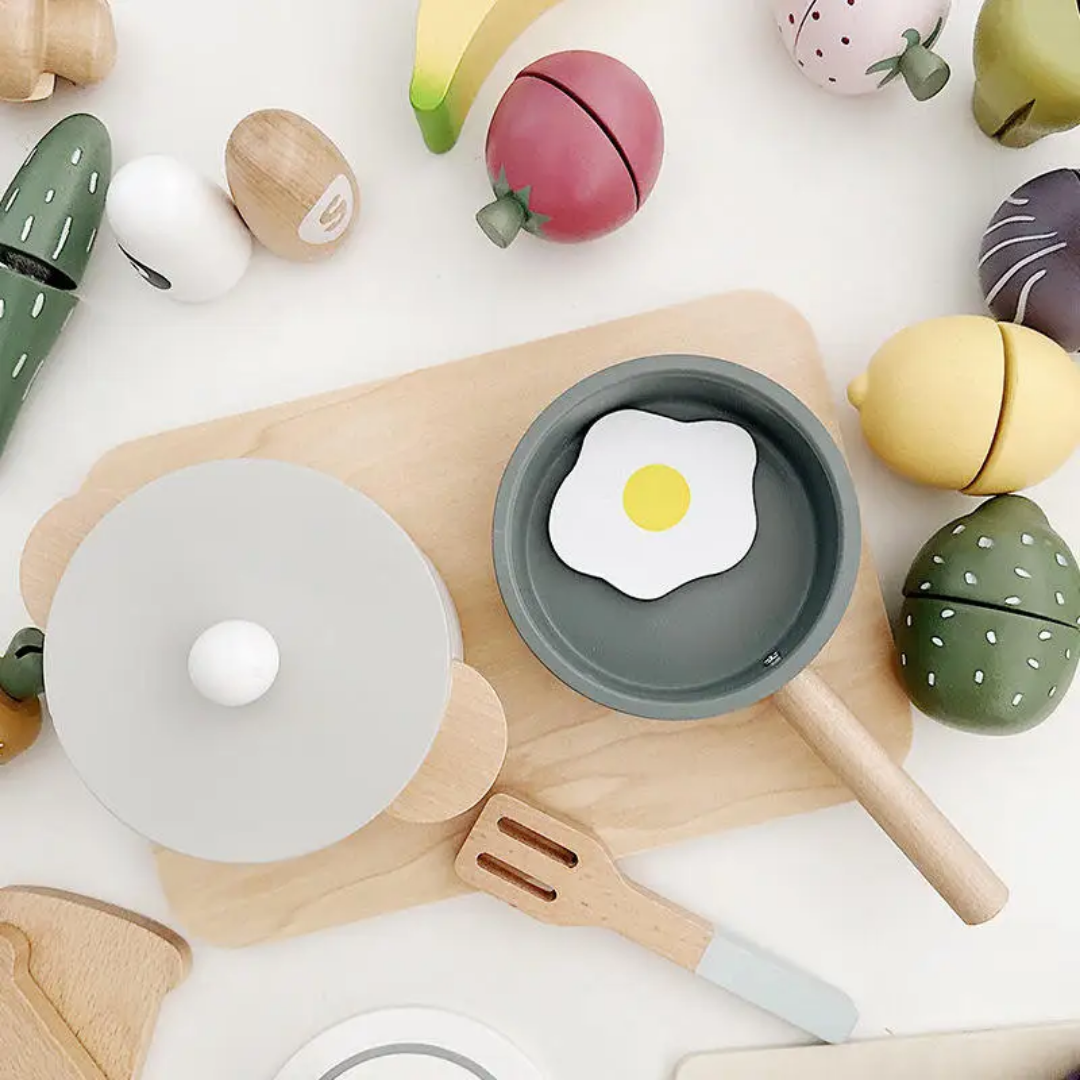 Little Chef Interactive Wooden Kitchen Play Set