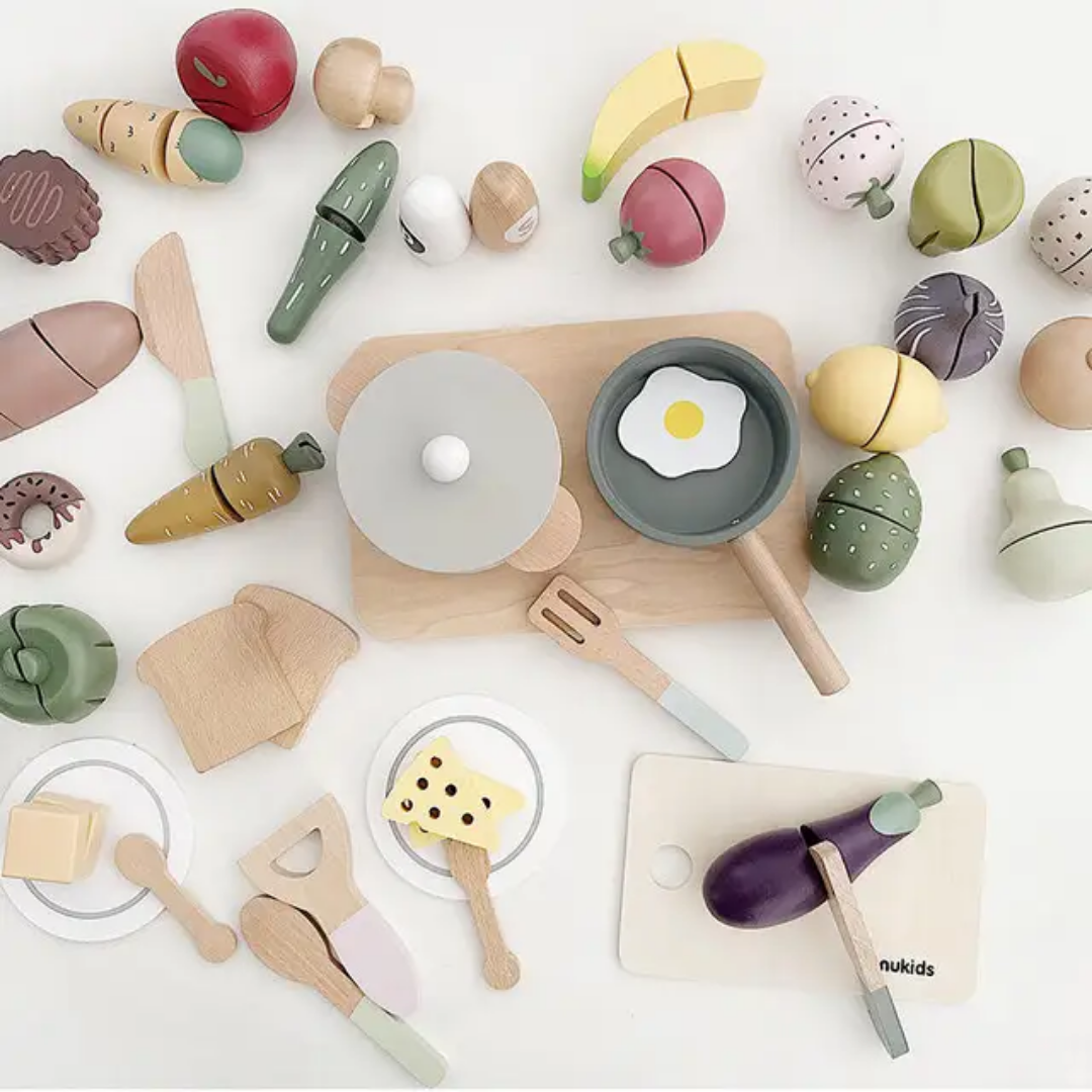 Little Chef Interactive Wooden Kitchen Play Set