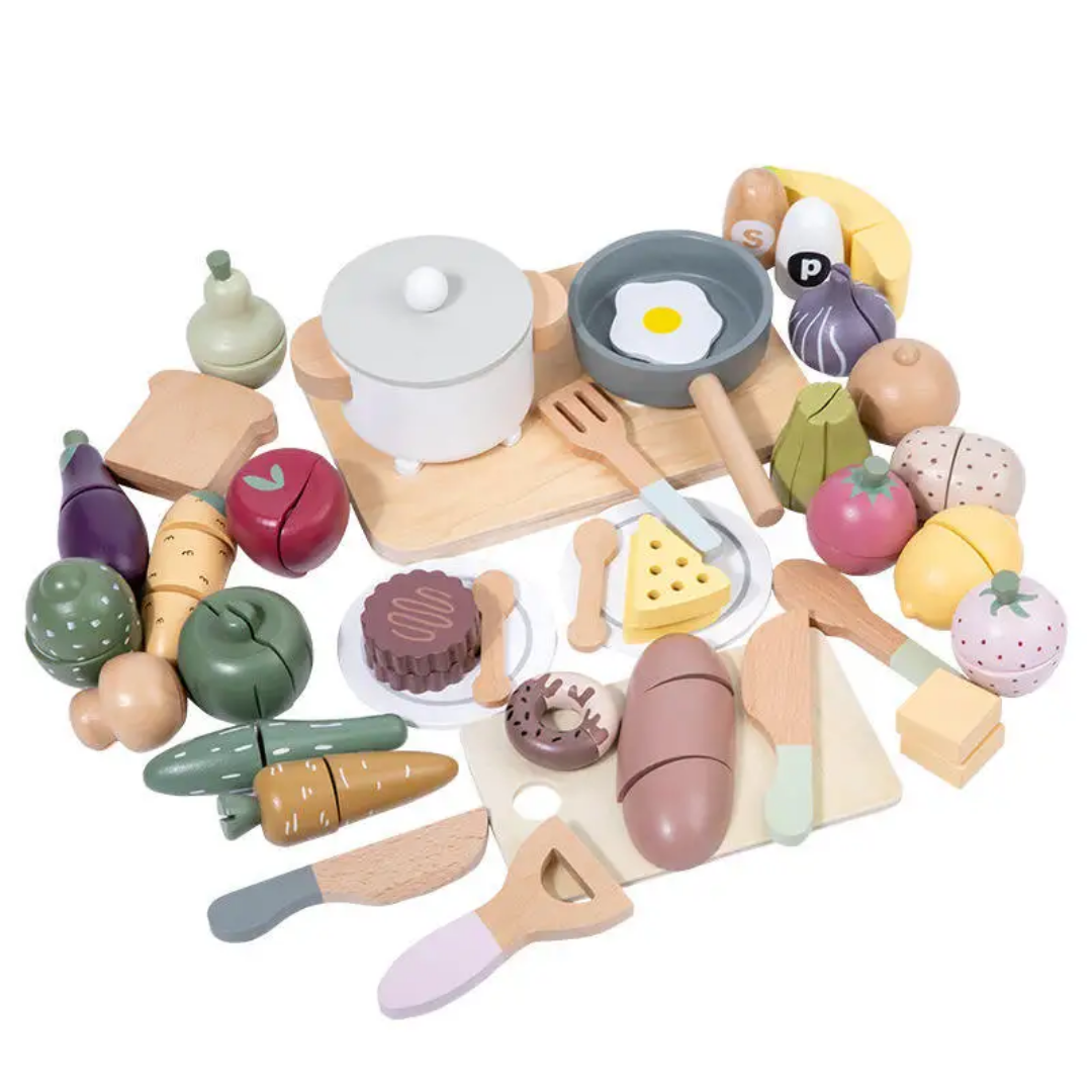 Little Chef Interactive Wooden Kitchen Play Set