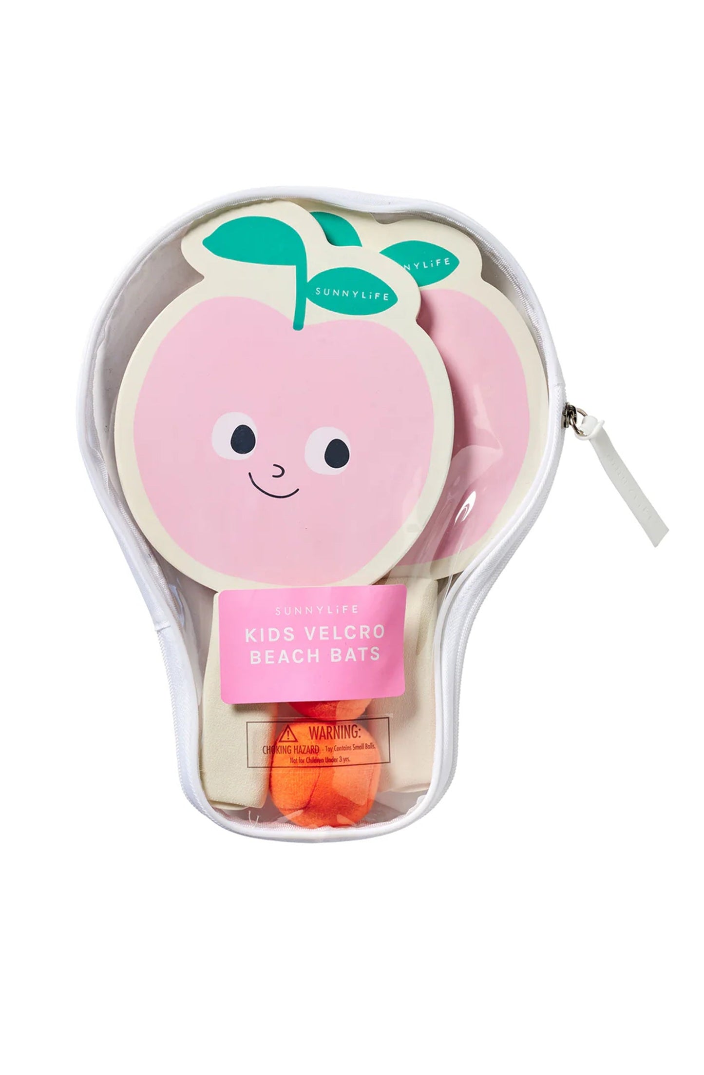 Kids Velcro Beach Bats Poppy the Peach- Multi