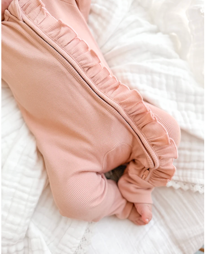 Dusty Pink Cotton Growsuit