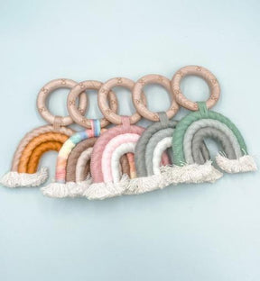 WOODEN MACRAME TEETHER - Maxims Baby Store