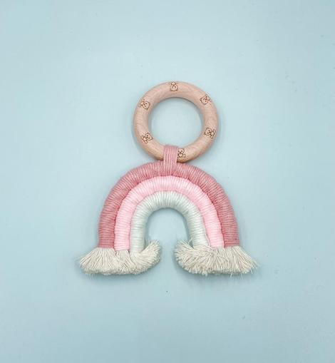WOODEN MACRAME TEETHER - Maxims Baby Store