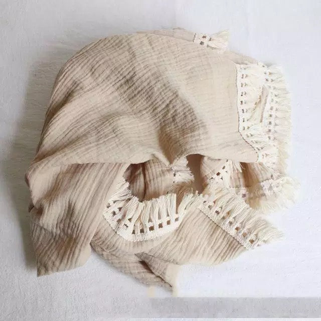 MARISA FRINGE BLANKET - Maxims Baby Store