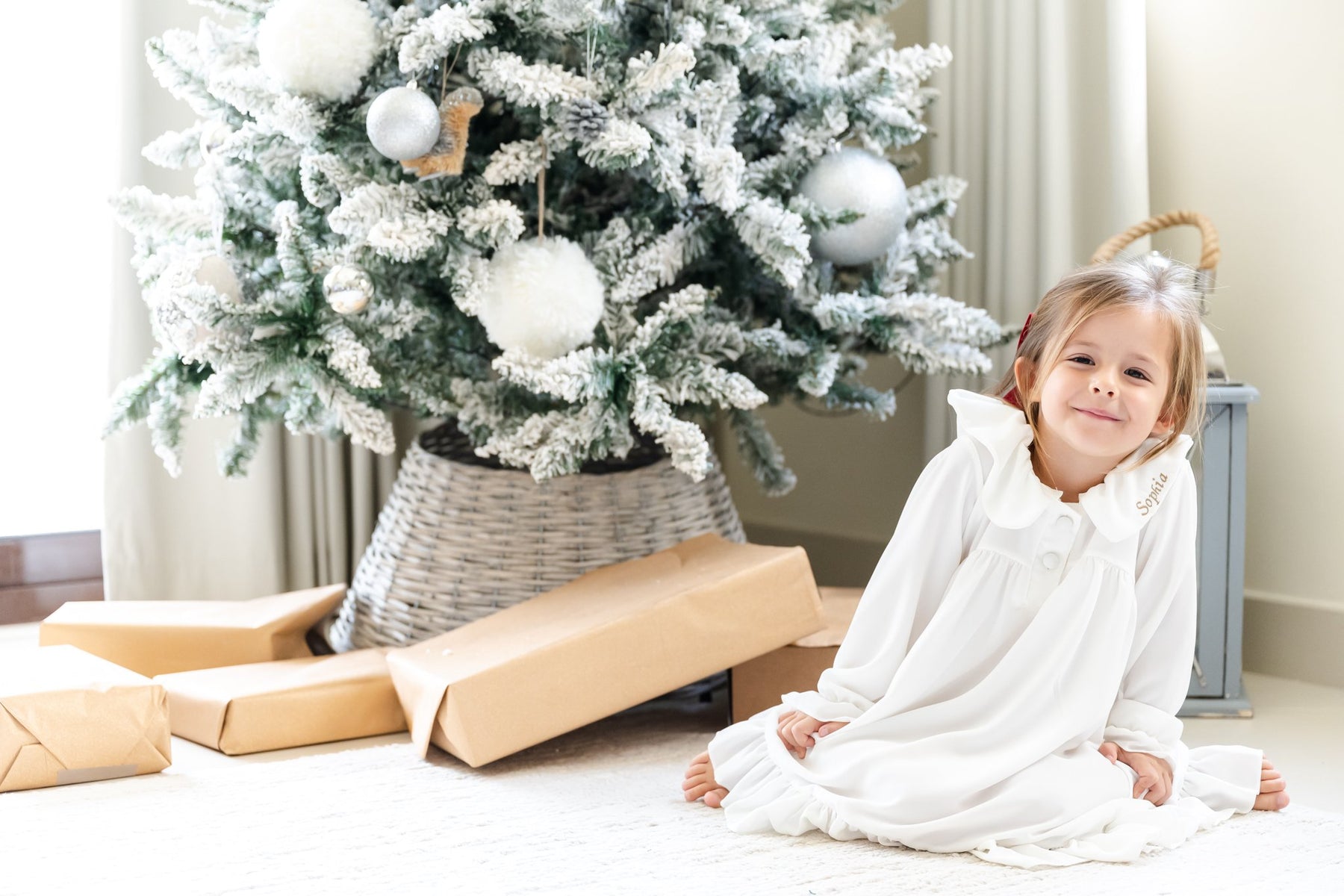 Christmas Milky white pyjamas
