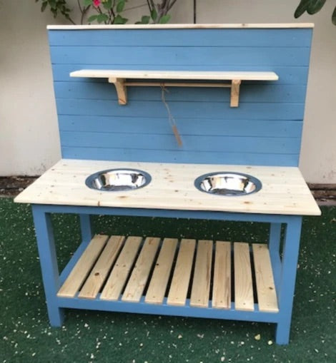 TWINVILLE - MUD KITCHEN - Natural/blue - Maxims Baby Store