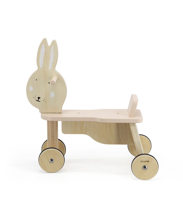 Trixie: Wooden bicycle 4 wheels- Mrs Rabbit