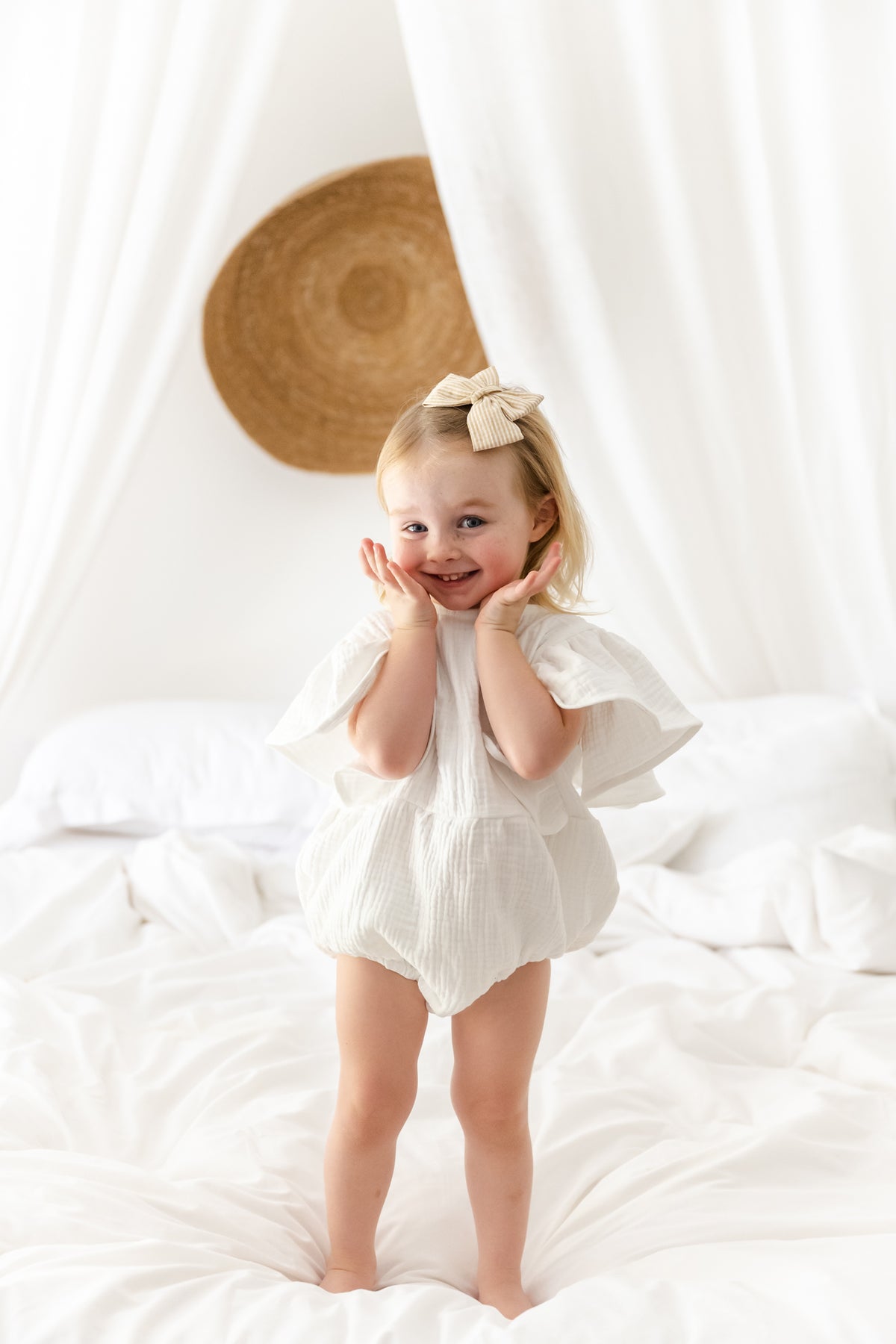 Skyler Organic muslin romper