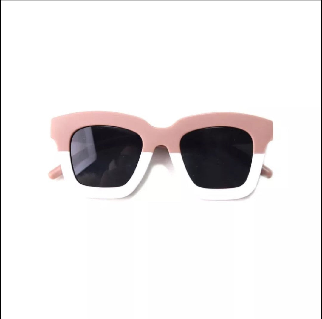 Squared 2 tone sunglasses