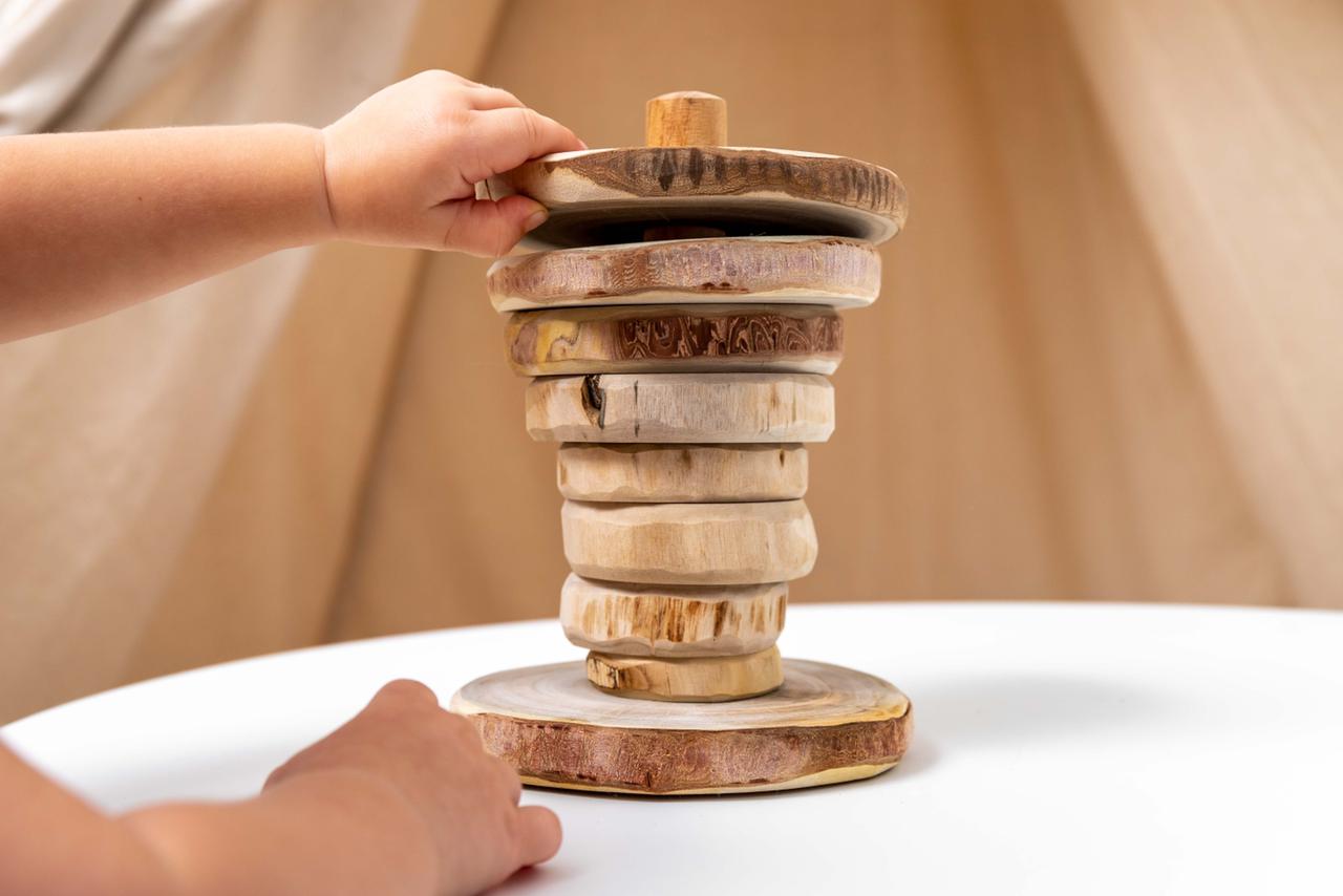 TWINVILLE-NATURAL WOODEN STACKER - Maxims Baby Store