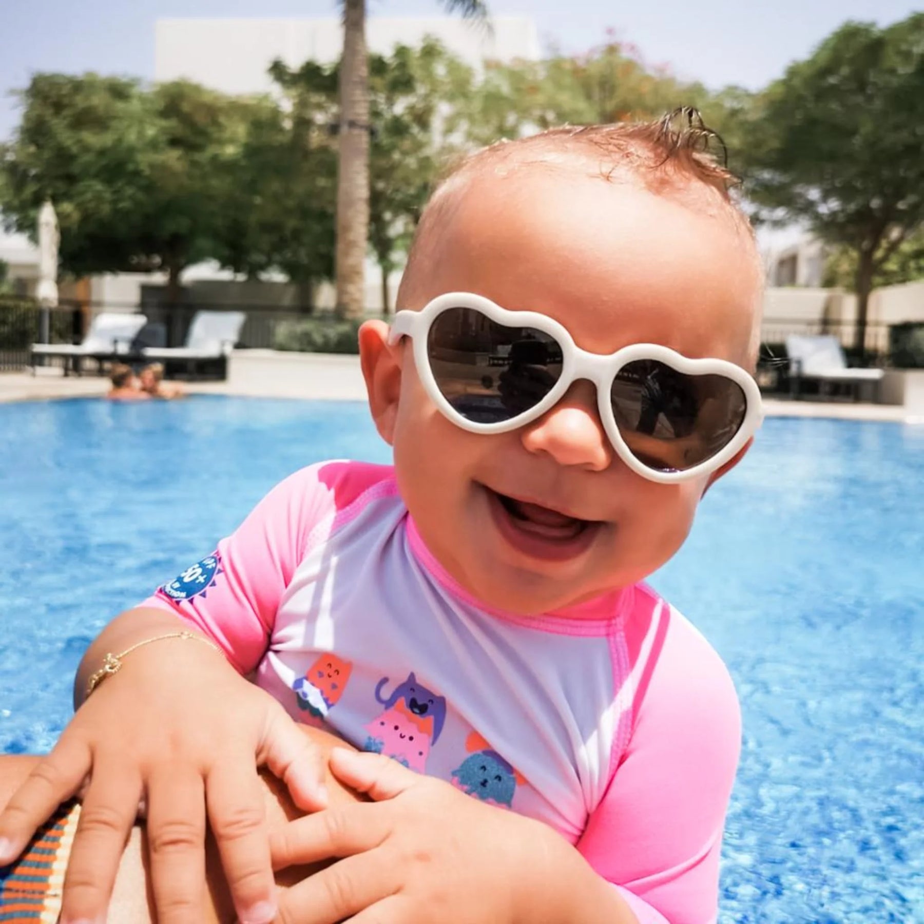 Little Sol+ Ella Cream Baby Sunglasses