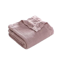 Cashmere hand knitted blanket(organic cotton - Maxims Baby Store