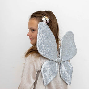 Sparkle Sequin Wings-silver