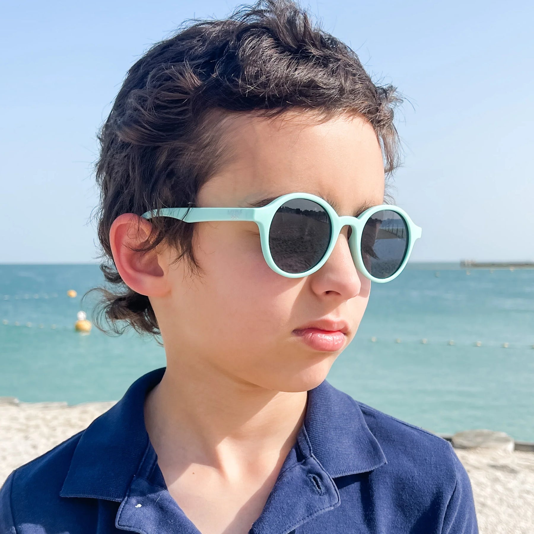 Little Sol+ Cleo - Mint Kids Sunglasses