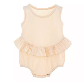 Luna ribbed cotton romper - Maxims Baby Store