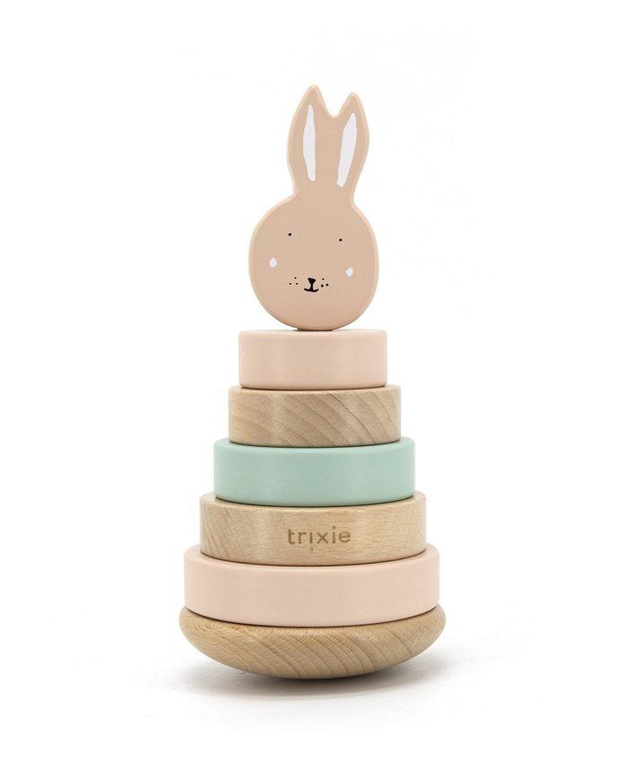 Trixie: Wooden Stacking Toy-Mrs Rabbit