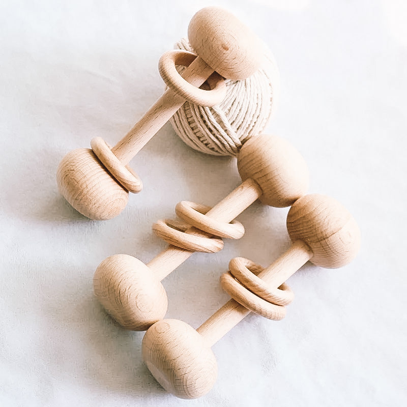 Maxims Wooden Rattle