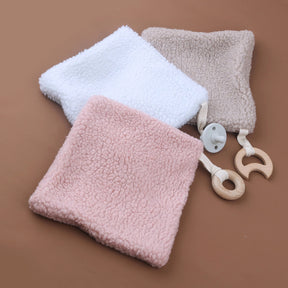 Plush Pacifier Comforter(beige)