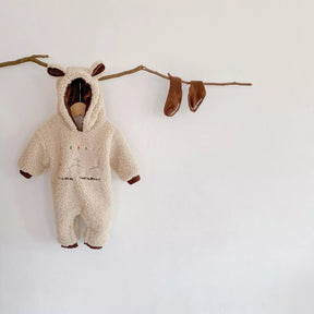 Embroidered Deer Christmas Romper/Bodysuit