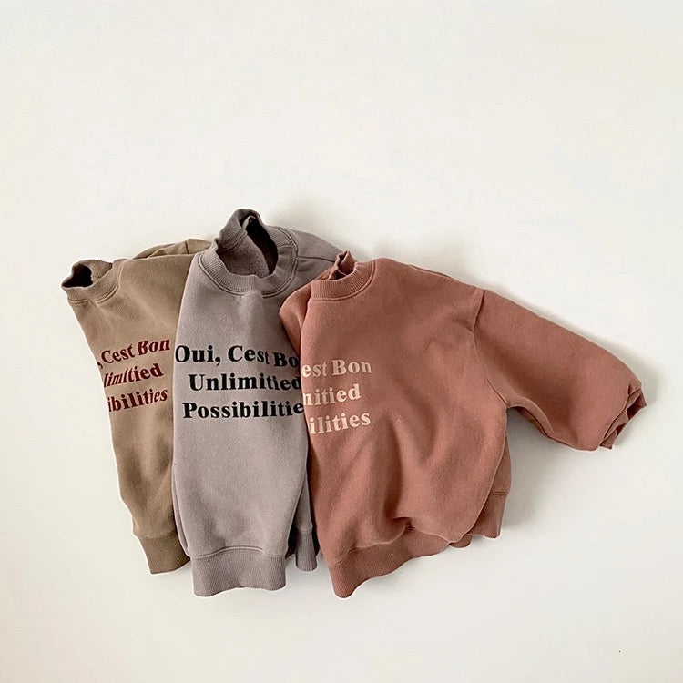 UNLIMITED POSSIBILITIES SWEATSHIRT - Maxims Baby Store