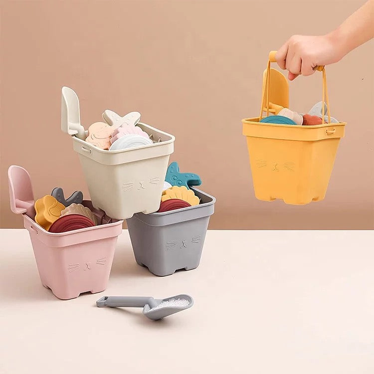 Cat silicone beach play set