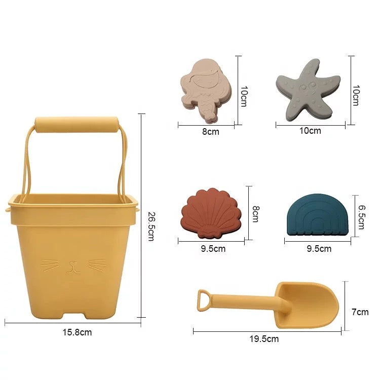 Cat silicone beach play set