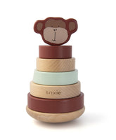 Trixie: Wooden Stacking Toy-Mr. Monkey