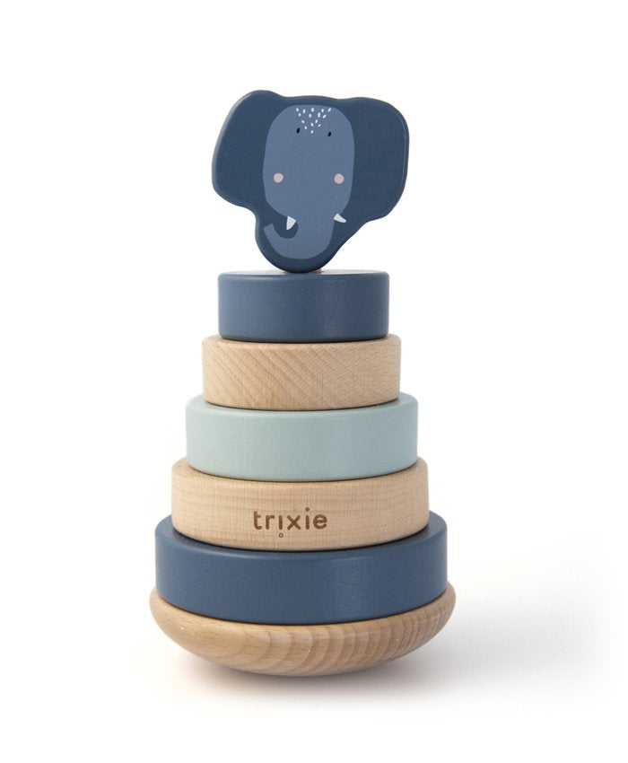 Trixie-Wooden Stacking Toy-Mrs Elephant