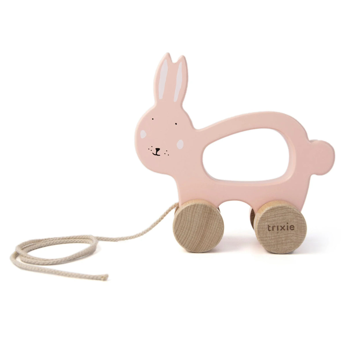 Trixie: Wooden Pull Along Toy-Mrs Rabbit