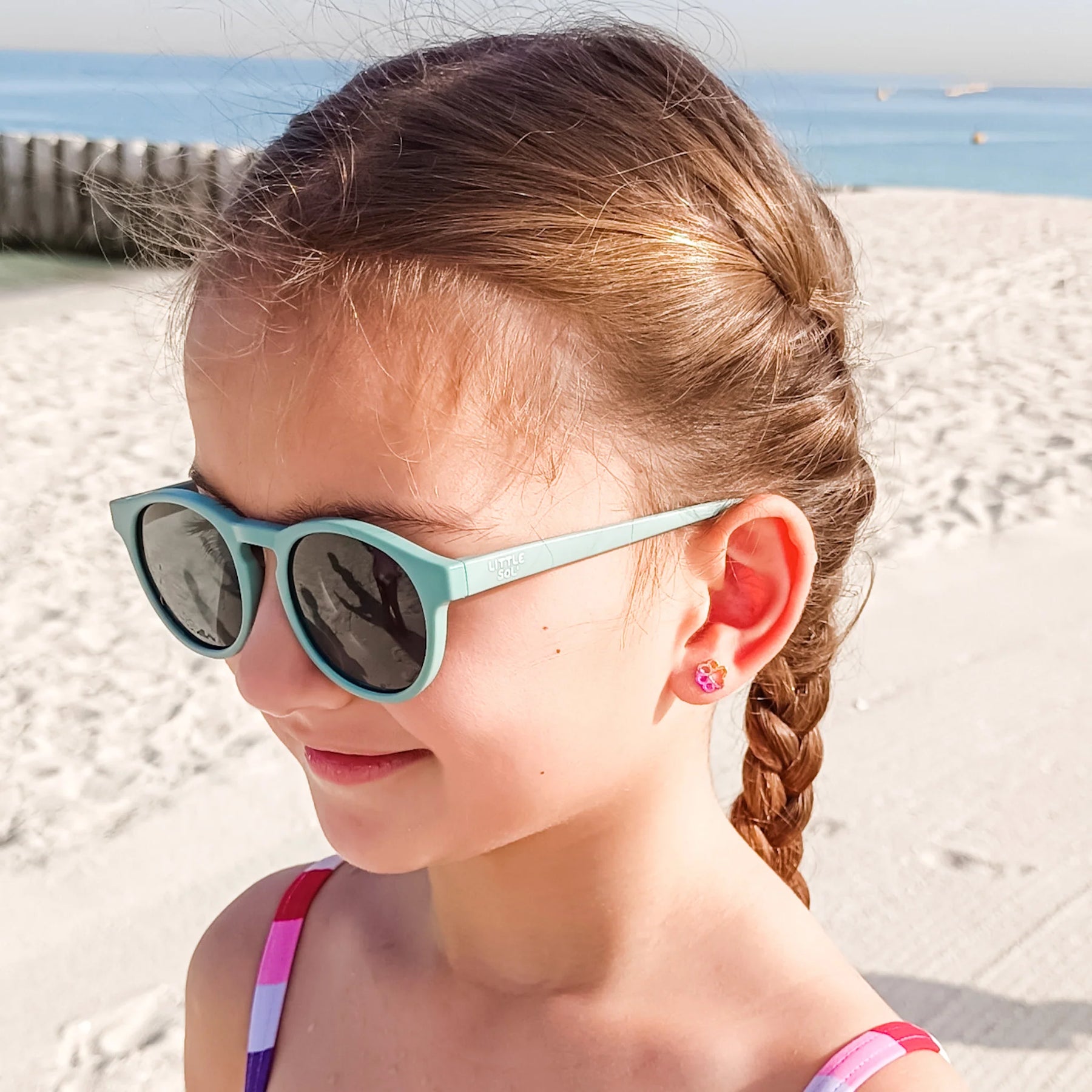 Little Sol+ Sydney - Granite Green Kids Sunglasses