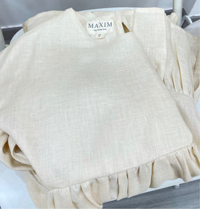 DIH TIERED DRESS-CREAM BEIGE - Maxims Baby Store