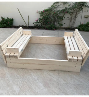 TWINVILLE -  SAND PIT WITH LID THAT FOLDS INTO A BENCH - Maxims Baby Store