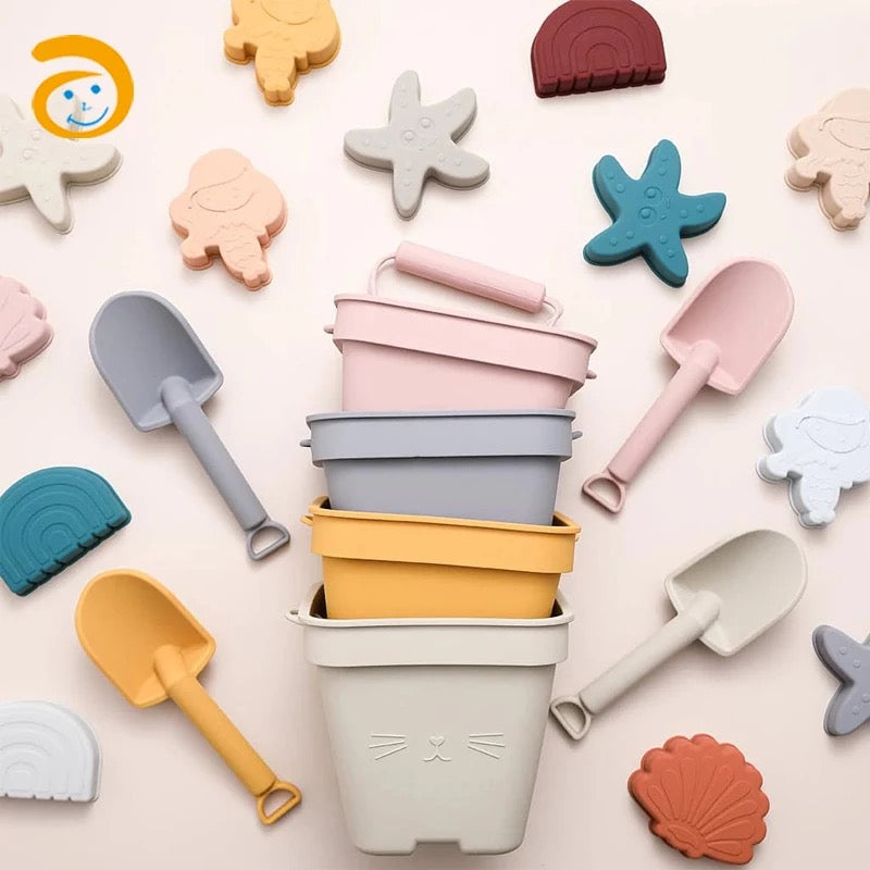 Cat silicone beach play set